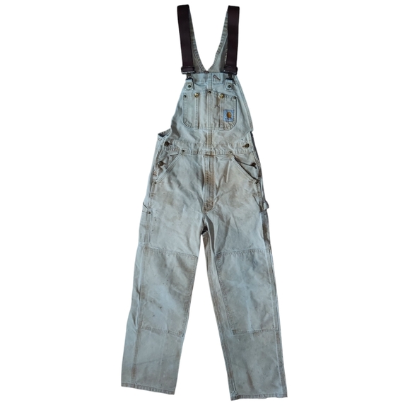 Carhartt Double Knee Duck Overalls for Men (W37 equivalent) cotton brown type Vintage Second Hand
